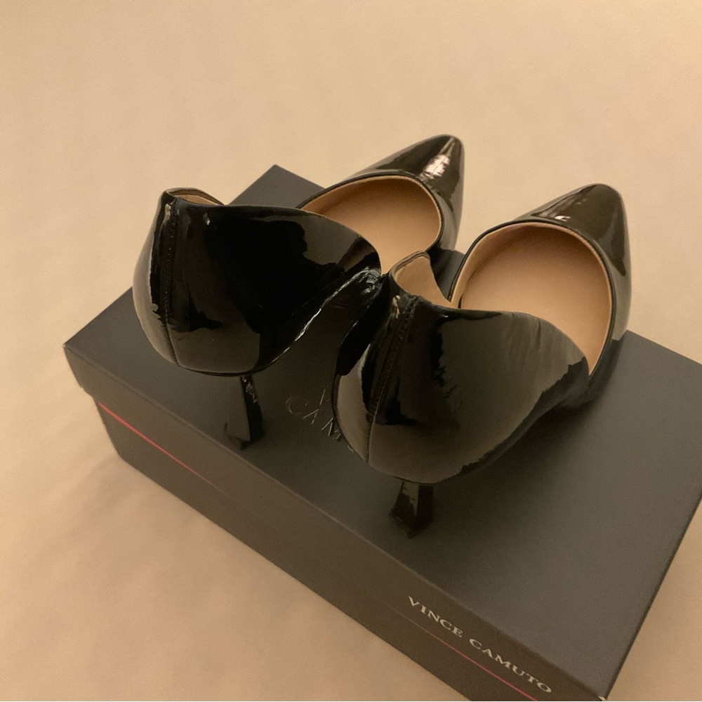 Vince Camuto Glossy Black Heels